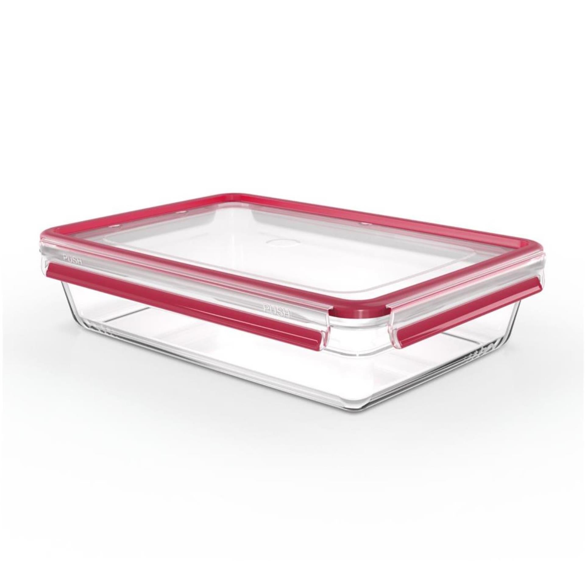 Tefal masterseal glass 3 l rechthoekig