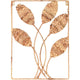 Home styling wanddecoratie bladeren riet 50x35cm