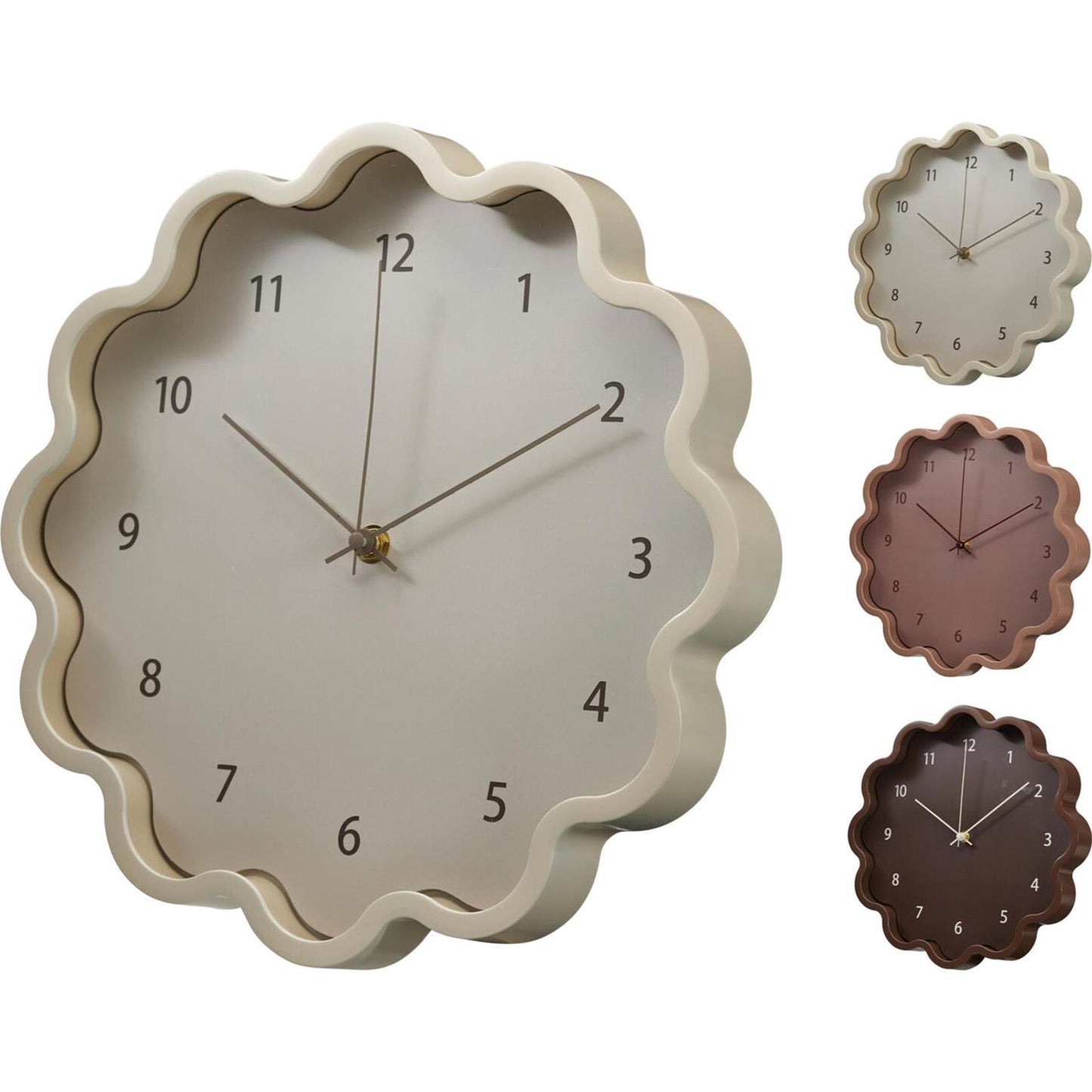 Home styling klok bloemvorm 3ass ã˜30cm