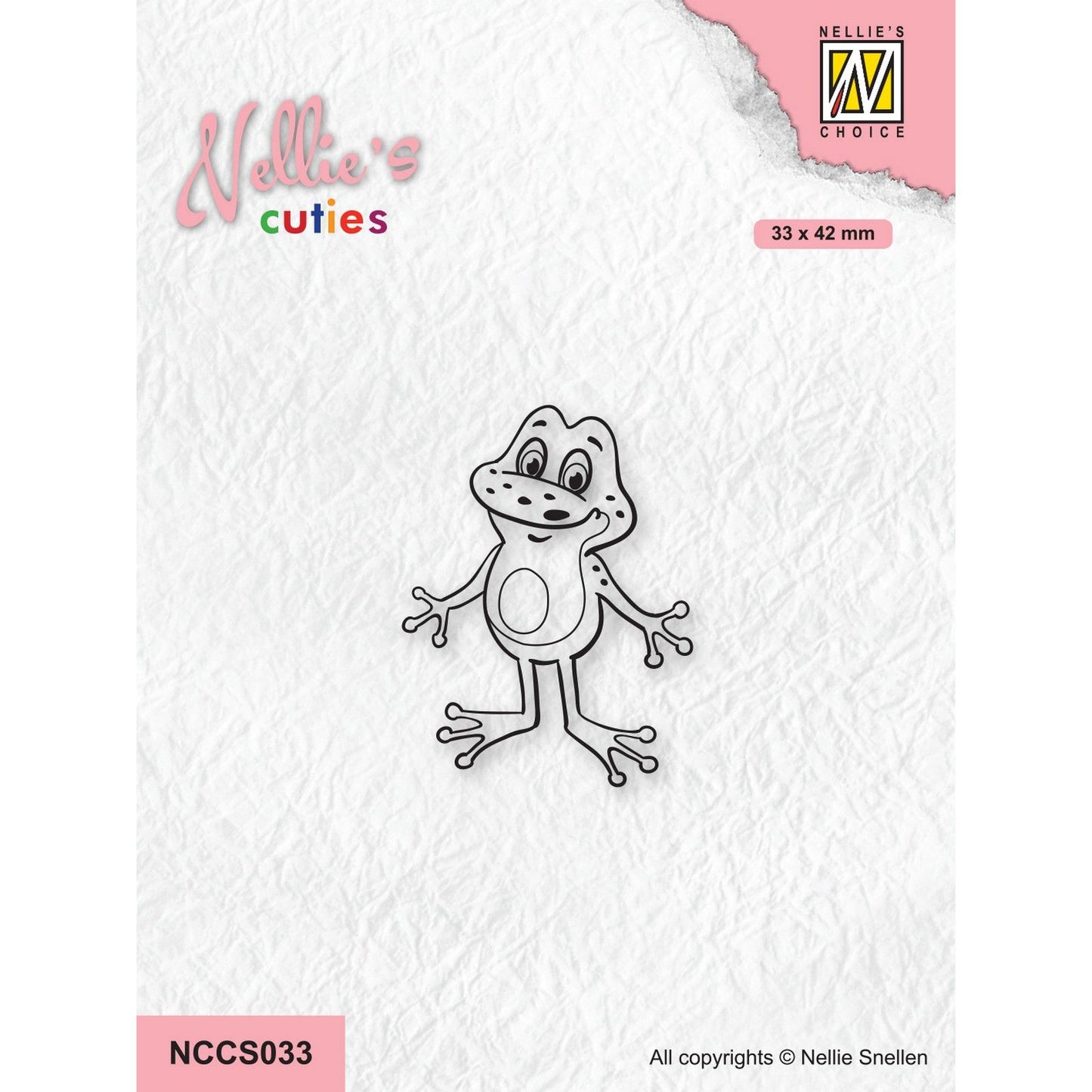 Nellie's choice • nellie's cuties clear stempels frog-3