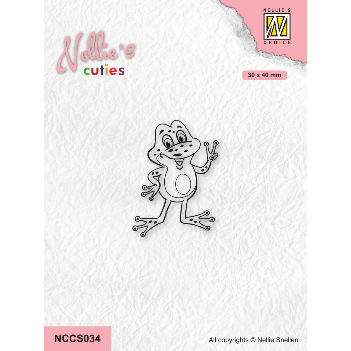 Nellie's choice • nellie's cuties clear stempels frog-4