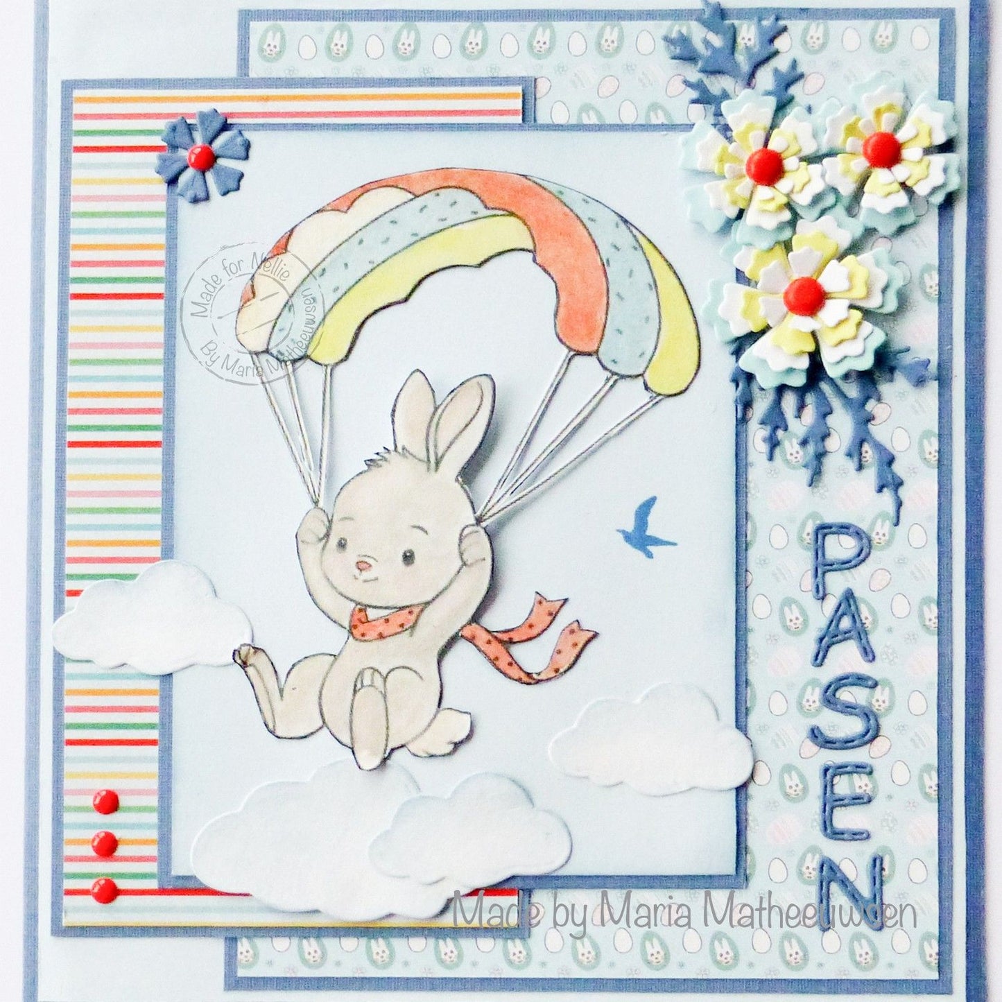 Nellie's choice • nellie's cuties clear stamp parachuting bunny