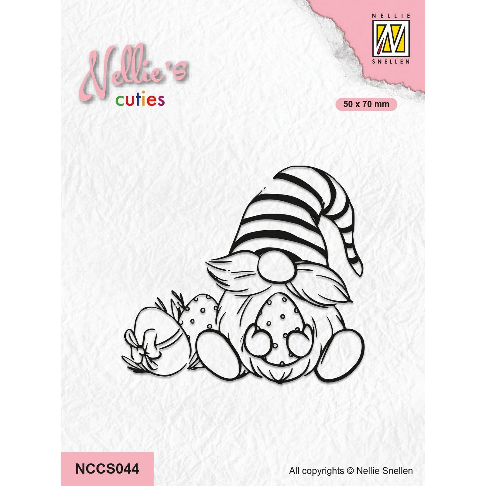 Nellie's choice • nellie's cuties clear stamp easter gnome 50x70mm