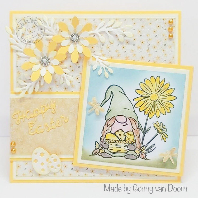 Nellie's choice • nellie's cuties clear stamp easter gnome with flowers