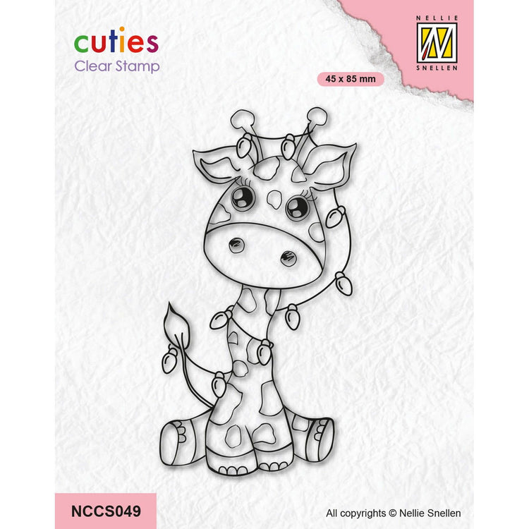 Nellie's choice • cutie clear stempels giraffe