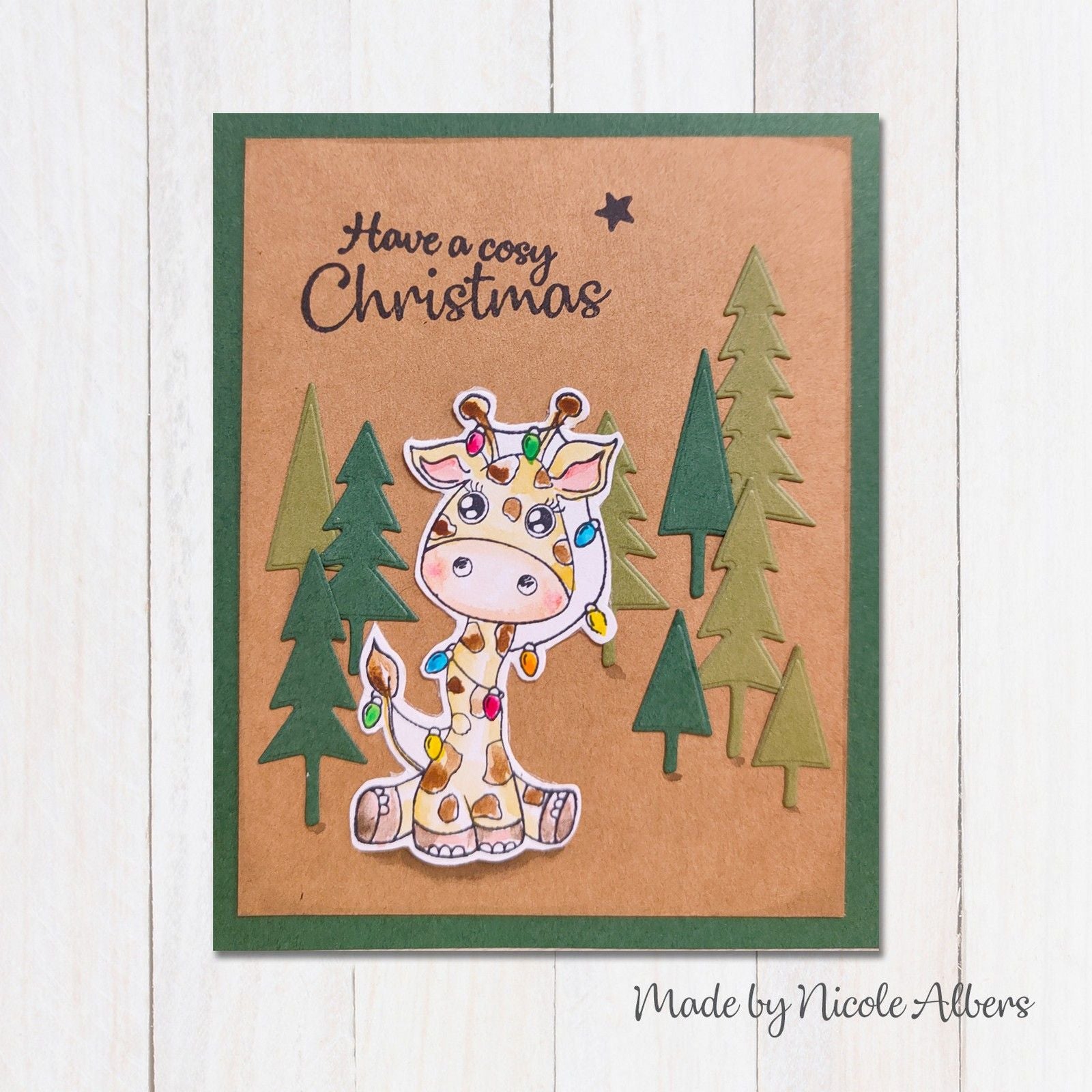 Nellie's choice • cutie clear stempels giraffe