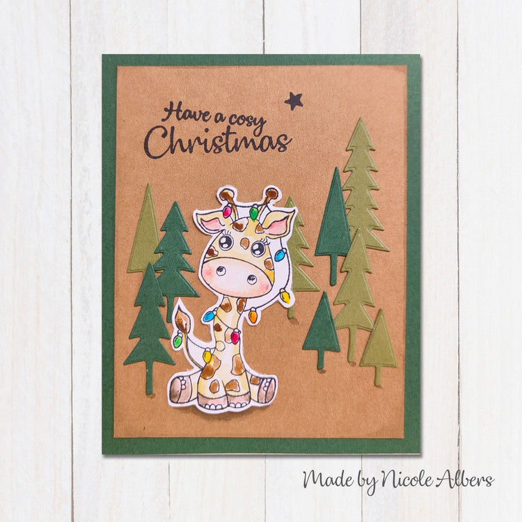 Nellie's choice • cutie clear stempels giraffe