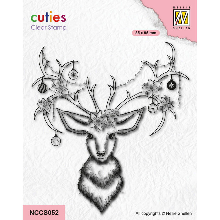 Nellie's choice • cutie clear stempels reindeer