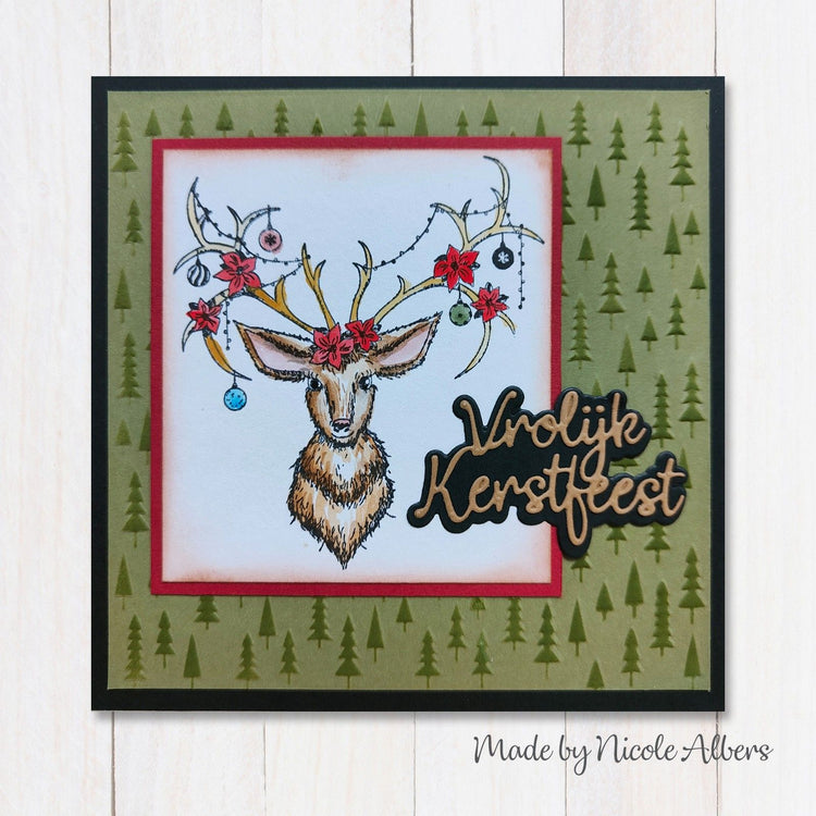 Nellie's choice • cutie clear stempels reindeer