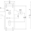 Nemef 1846 2 garageslot | pc60mm | slotkast staal verzinkt 59x159mm | stangen horizontaal | niet verend | 5.8mm aansluiting | dag- en nachtfunctie | dr 1+2+3+4 - 9184602010