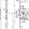 Nemef 5040 veiligheidsmeerpuntssluiting | cilinderbediend | skg*** | dm65mm | pc72mm | voorplaat staal verzinkt 20x1772mm afgerond| dr 1+3 2+4 - a000308701
