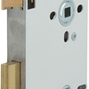 Nemef 644 toilet badkamerdeurslot | dm60mm | wc72mm | krukgat 8mm | voorplaat staal gelakt 20x235mm afgerond | messing dag- en nachtschoot | dr 2+4 - 9064404672