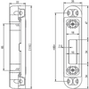 Nemef vs 5105 bijzetsluitplaat | kunststof met stalen stelplaat 25x115mm afgerond | verstelbaar | incl.opvulstuk | dr 1+2+3+4 - 9510501000