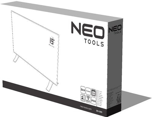 Enzo neo 90-095 | convector kachel | 2000w | wifi | 83,5 x 45 cm - 90-095