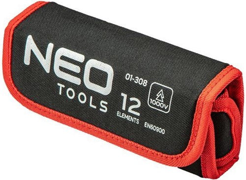 Enzo neo schroevendraaierset verwisselbaar 12 delig 1000v - 6460170