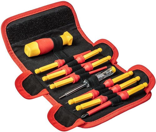 Enzo neo schroevendraaierset verwisselbaar 12 delig 1000v - 6460170