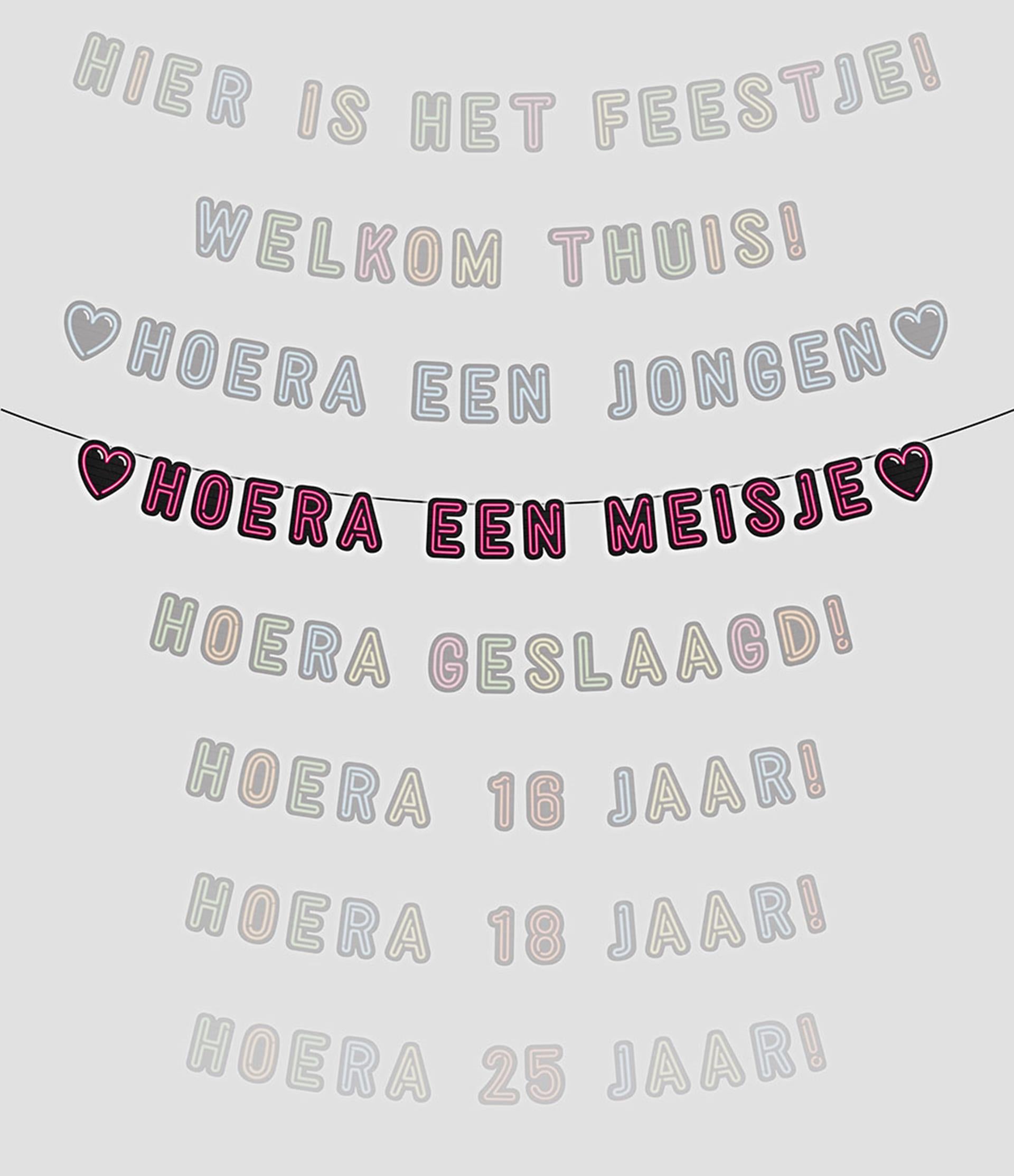 Paperdreams neon slinger hoera meisje!