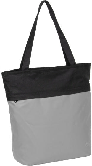 Bike carbon waterafstotende shopper fietstas 21l grijs