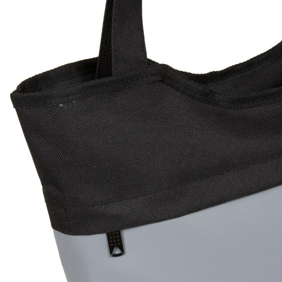 Bike carbon waterafstotende shopper fietstas 21l grijs