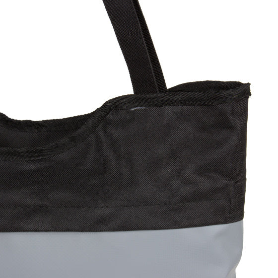 Bike carbon waterafstotende shopper fietstas 21l grijs