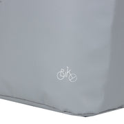 Bike carbon waterafstotende shopper fietstas 21l grijs - afbeelding 6