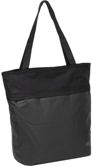 Bike carbon waterafstotende shopper fietstas 21l zwart
