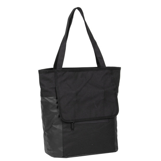 Bike carbon waterafstotende shopper fietstas 21l zwart