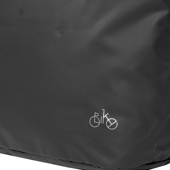 Bike carbon waterafstotende shopper fietstas 21l zwart