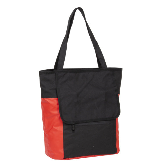 Bike carbon waterafstotende shopper fietstas 21l rood
