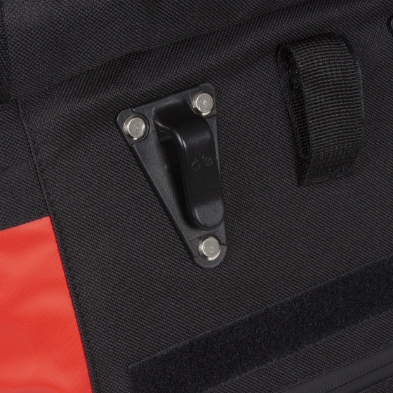 Bike carbon waterafstotende shopper fietstas 21l rood