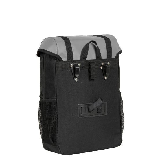 Bike carbon waterafstotende fietsschoudertas 24l grijs