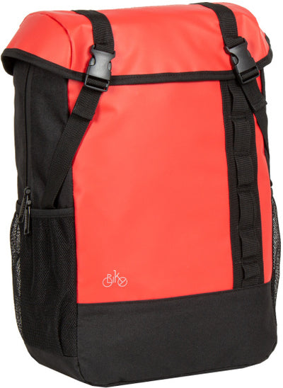Bike carbon waterafstotende fietsschoudertas 24l rood