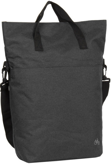 Bike drops shopper fietstas met schouderhengsel nylon 12l zwart