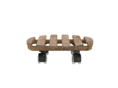 Esschert design plantentrolley bruin rond indoor ø29cm