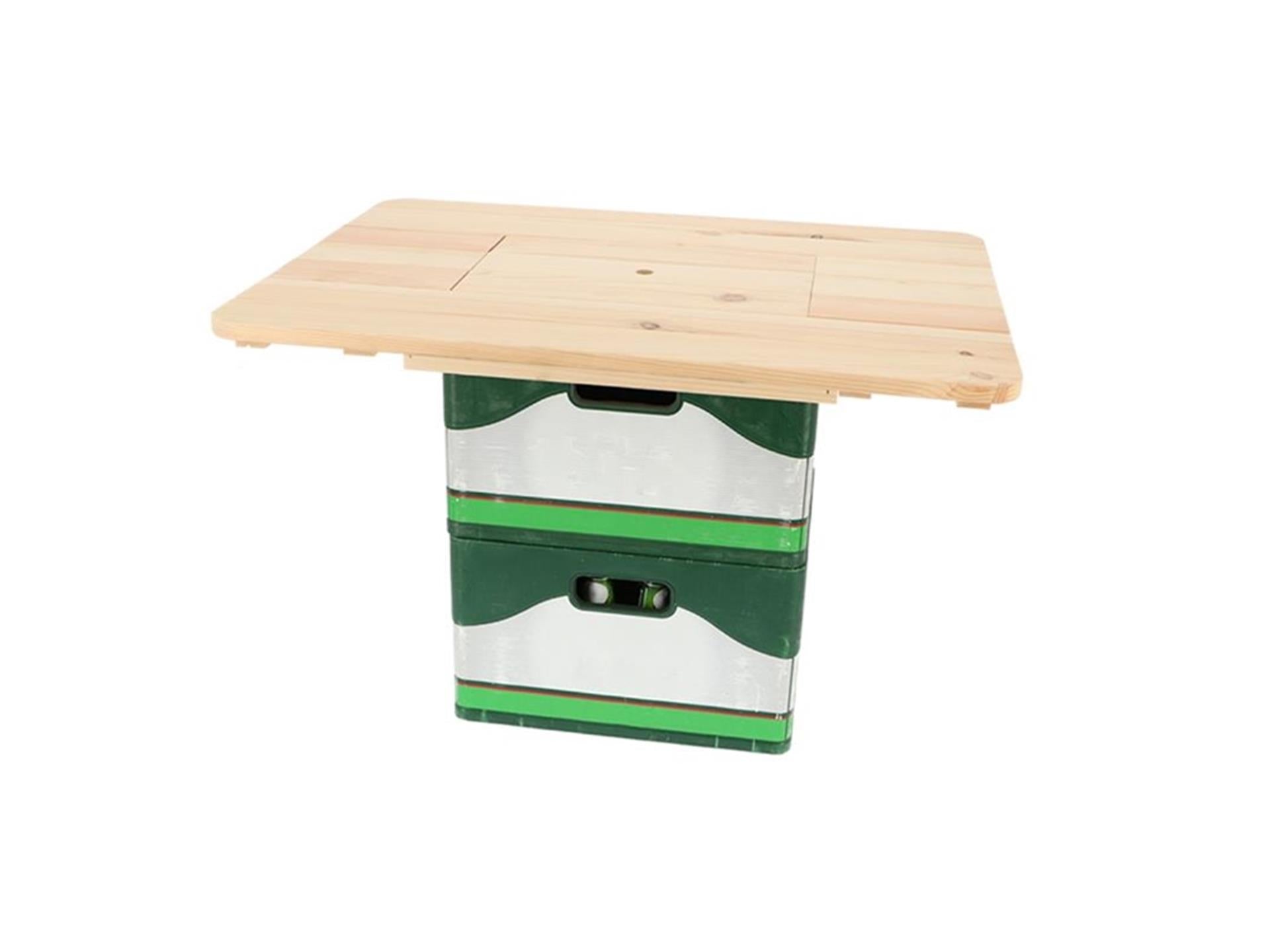 Esschert design bierkrat tafel blank hout 57,7x78xh7,5cm