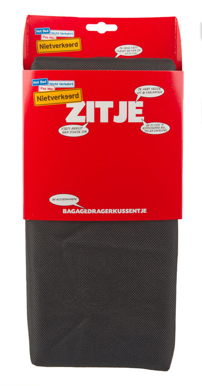 bagagedragerkussen Eco 32 cm zwart