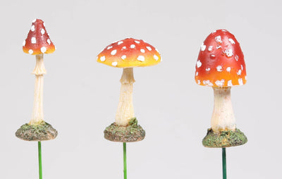 Cosydecor paddenstoel op stok 7cm