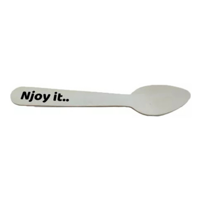 Njoy ijslepeltjes hout bio 14 cm (100 stuks)