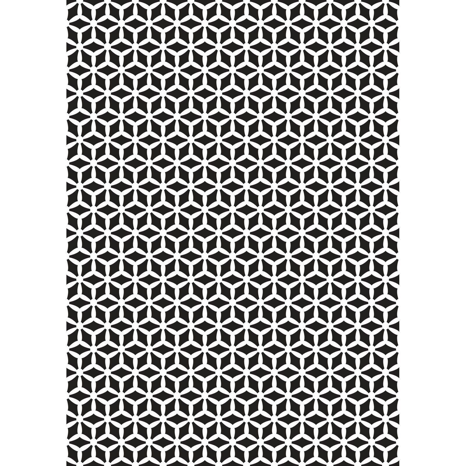 Nellie's choice • mixed media stencil a5 pattern-3