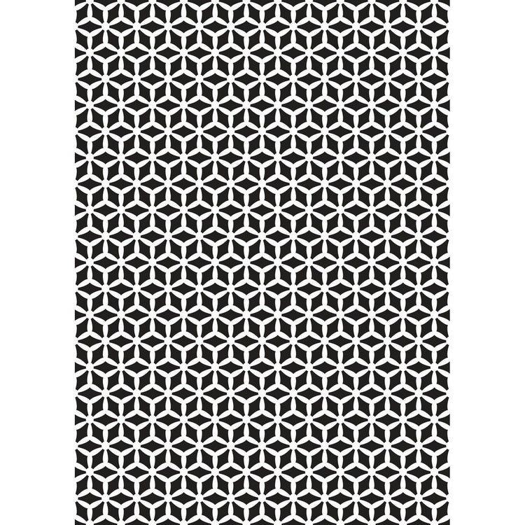 Nellie's choice • mixed media stencil a5 pattern-3