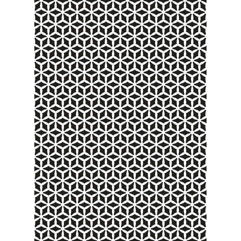 Nellie's choice • mixed media stencil a5 pattern-3