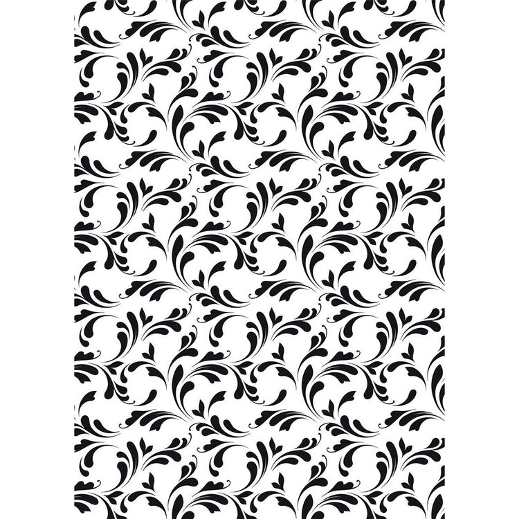 Nellie's choice • lasercut stencil a5 swirls-2