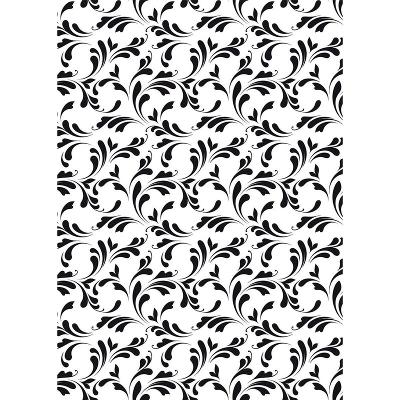 Nellie's choice • lasercut stencil a5 swirls-2
