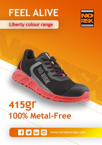 No risk red spider 1247.14 s3 | rood zwart | maat 37 - 5607421016372