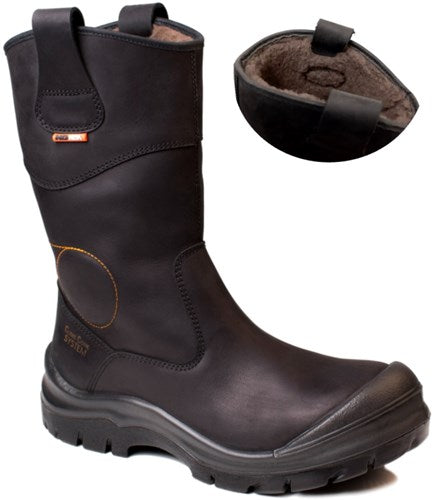 No risk werklaars crowheart teddy gevoerd xw metaalvrij s3 | zwart | maat 39 - 00.071.030.39