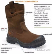 No risk werklaars hawick aqua-tex xw 1674.02 metaalvrij s3 | bruin | maat 42 - 00.071.011.42 - afbeelding 2