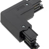 Nordic hoekstuk vast 90gr. tbv. rail linkszwart 5050032