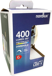 Enzo nordlux led globe g125 e27 4,9-35w 2200k filament spiraal gold dimbaar - 2760150 - afbeelding 2