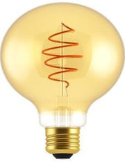 Enzo nordlux led globe g125 e27 4,9-35w 2200k filament spiraal gold dimbaar - 2760150 - afbeelding 1