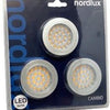 Enzo nordlux led meubelspot cambio rond 2w 12v aluminium 3-pack 3000k - 4801440